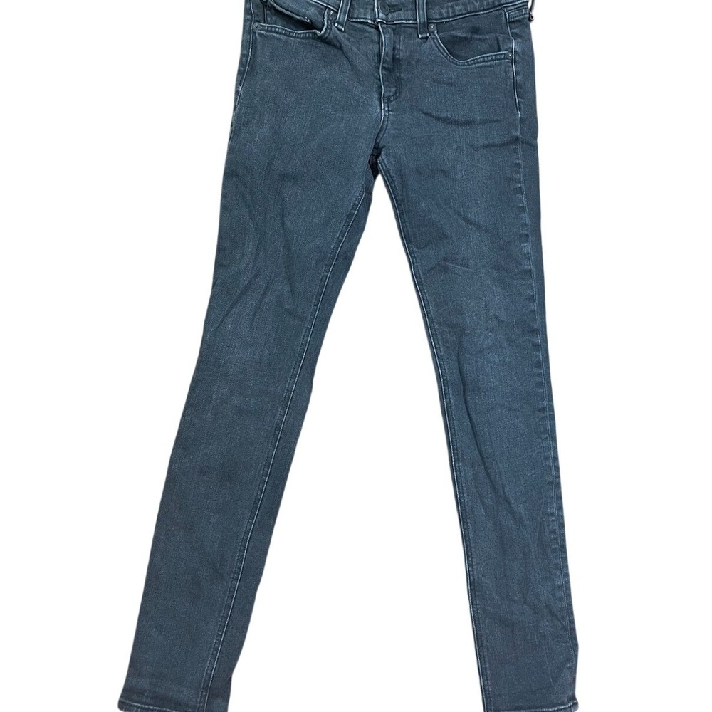Rag & Bone Jean Skinny Faded Black Denim Jeans Size 29 Low Mid Rise Slim Fit